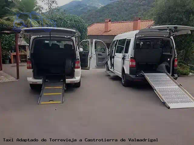 Taxi adaptado de Castrotierra de Valmadrigal a Torrevieja